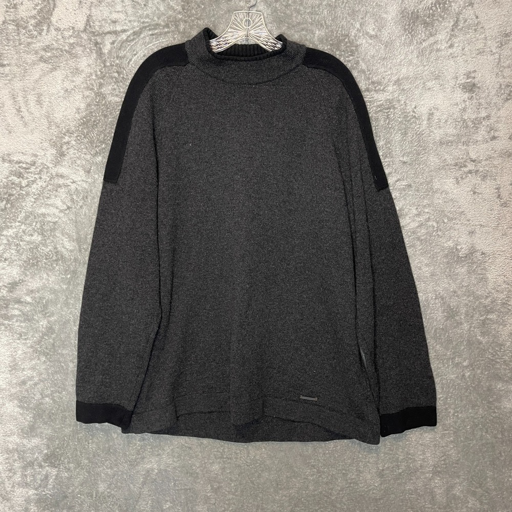 JOOP Men Lambswool Mock Neck Neutral Pullover Long Sleeve Sweater 2XL* Gray